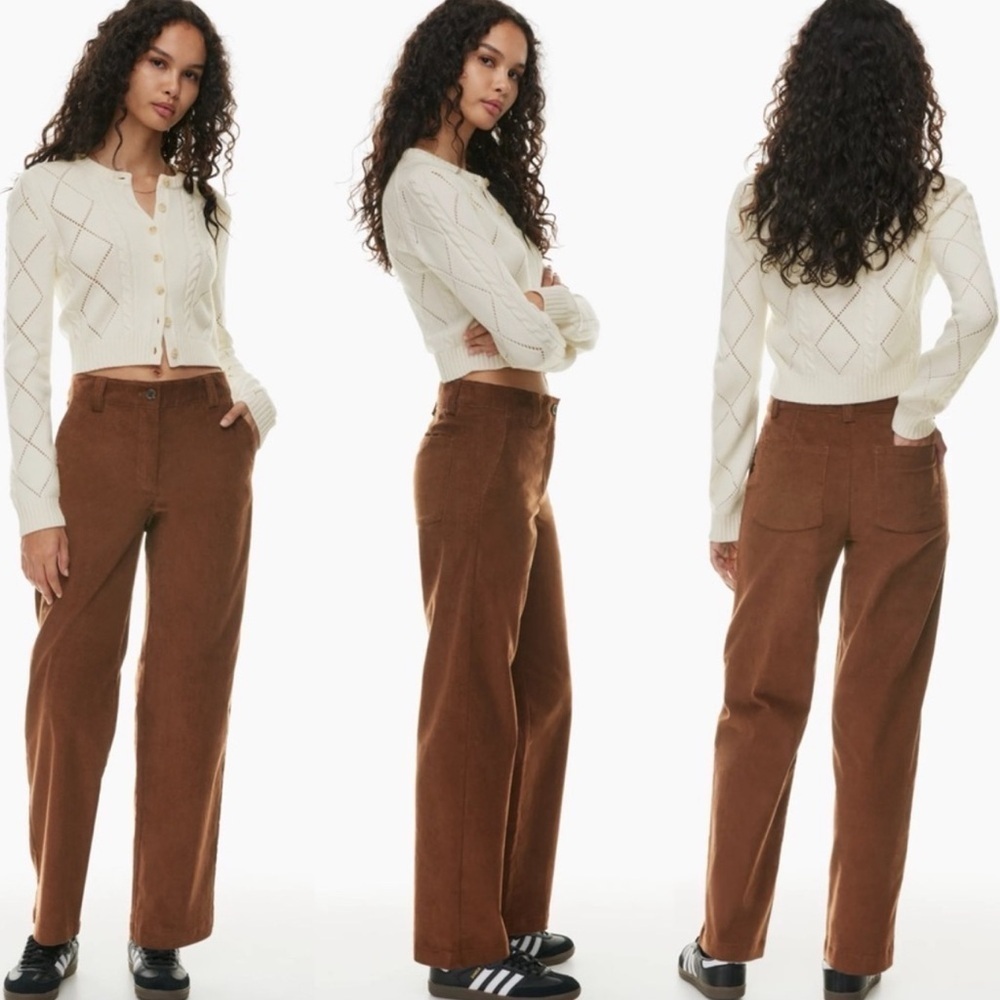Aritzia Sunday Best Women Brown Jaden Pant Size Chocolate Sorbet